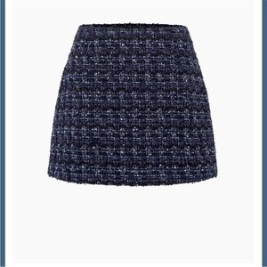 Hill House Hallie Skirt in Navy Tweed